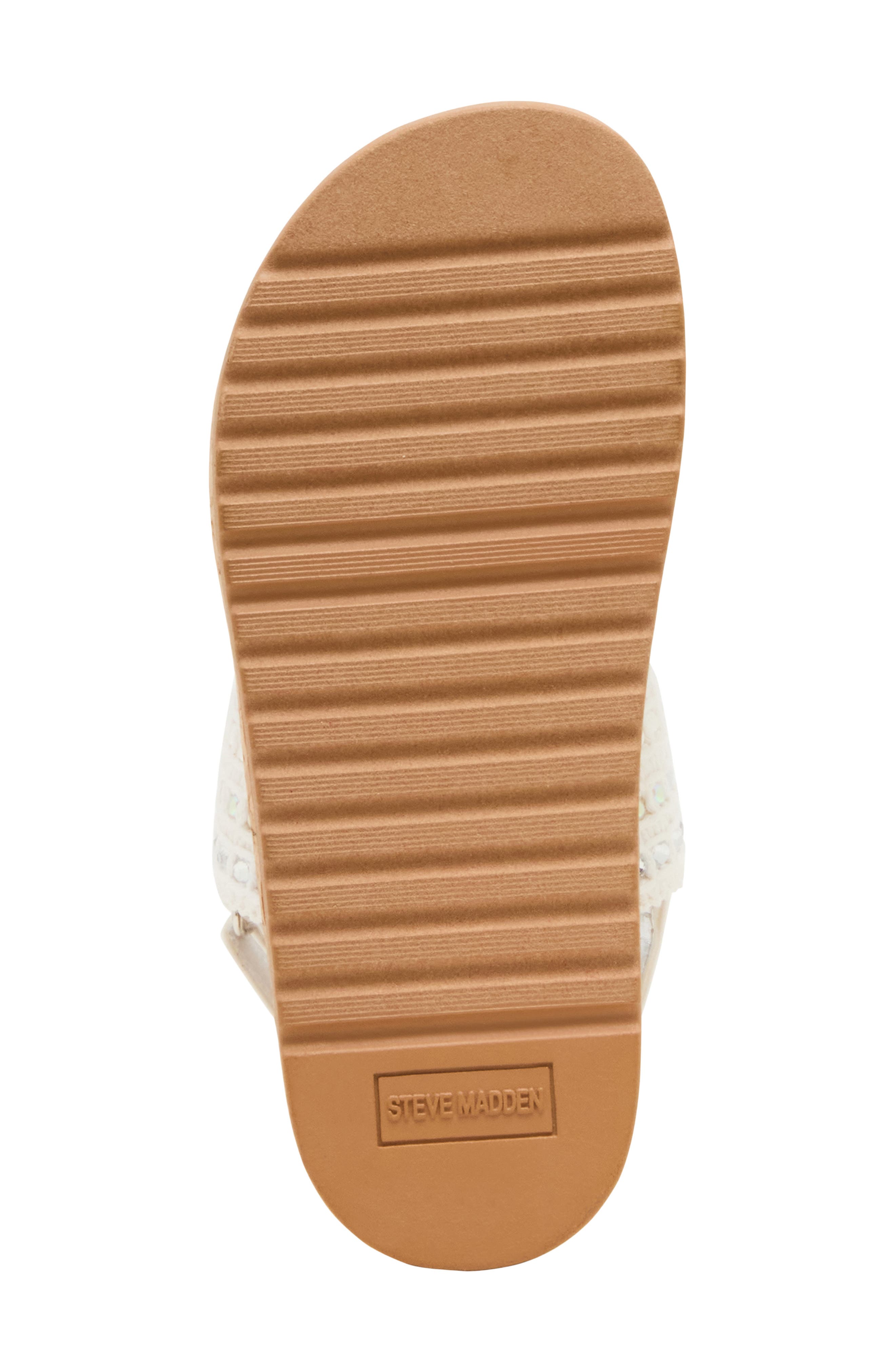 Steve Madden Kids' Rissa Platform Sandal, Alternate, color, White
