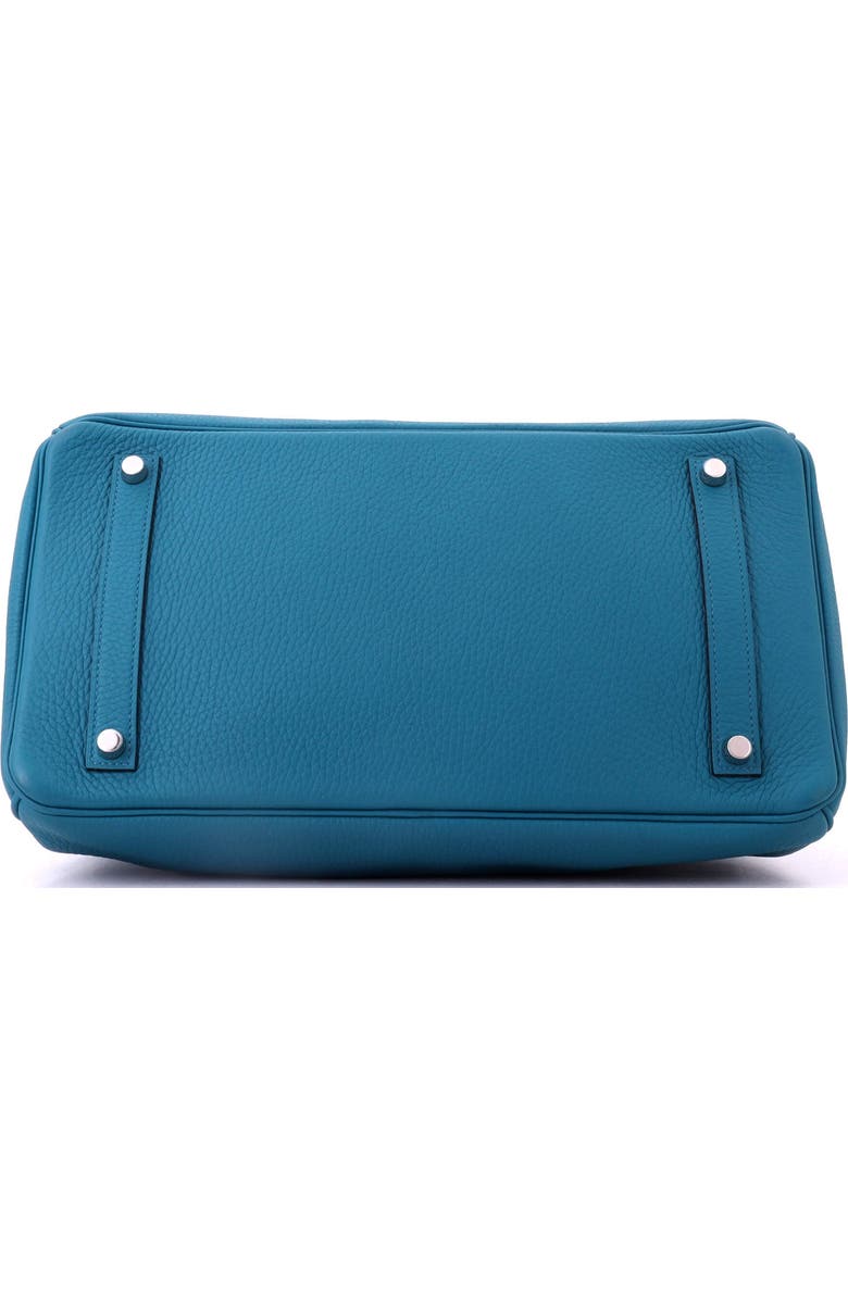 Pre-Owned Hermes Birkin Handbag Blue Clemence with Palladium Hardware 35, Alternate, color, Bleu Izmir