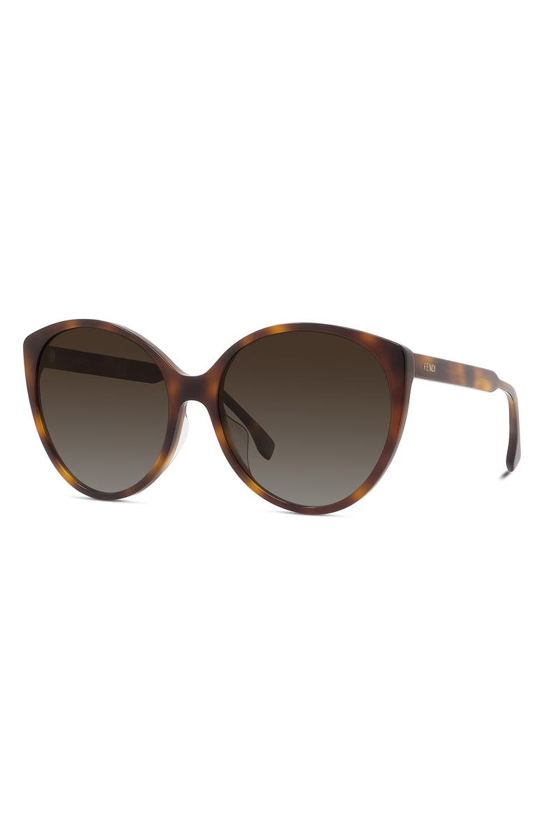 Fendi 'Fendi Fine 59mm Round Sunglasses, Alternate, color, 