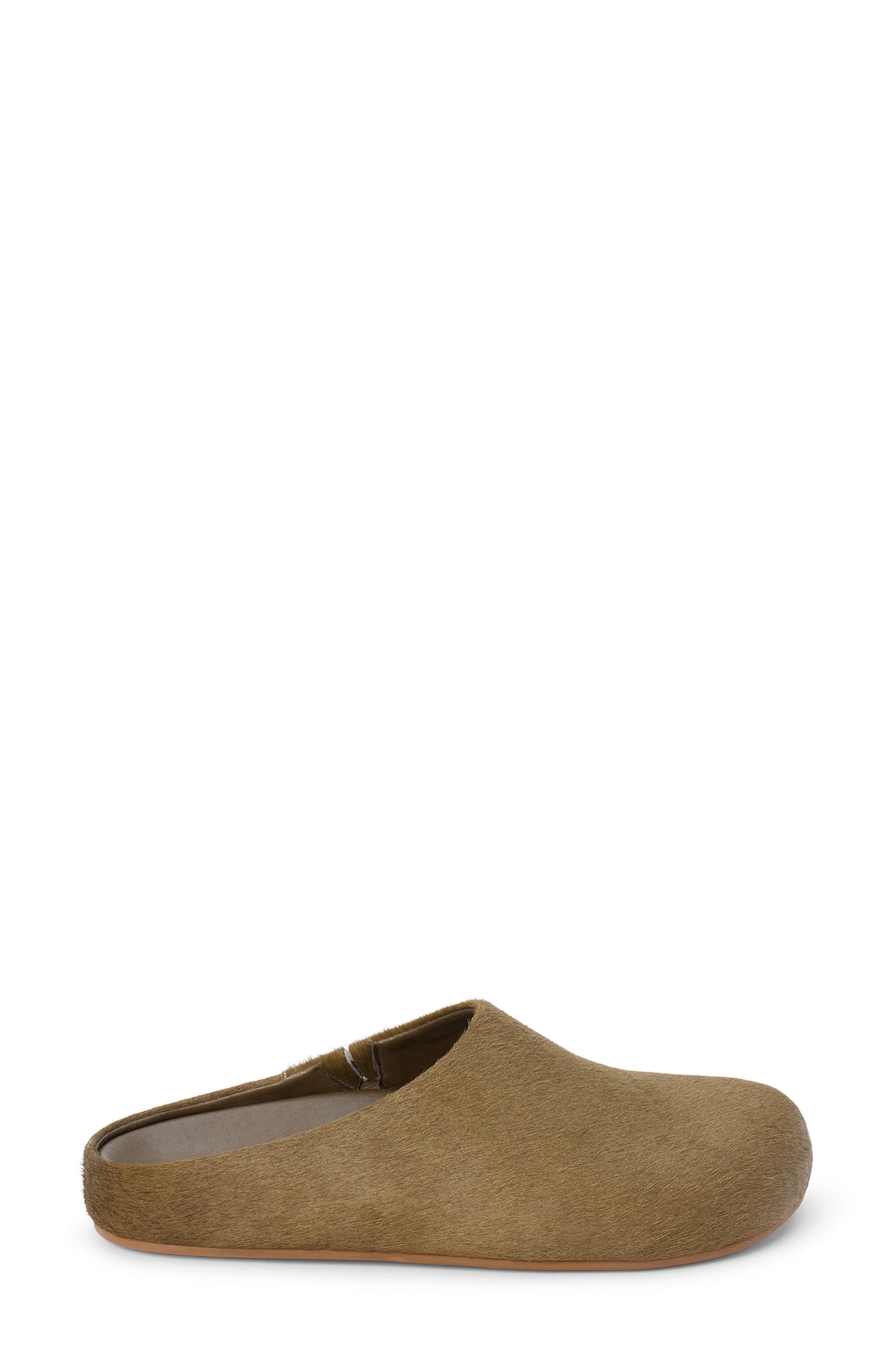 Daria Genuine Calf Hair Mule, Alternate, color, MOSS