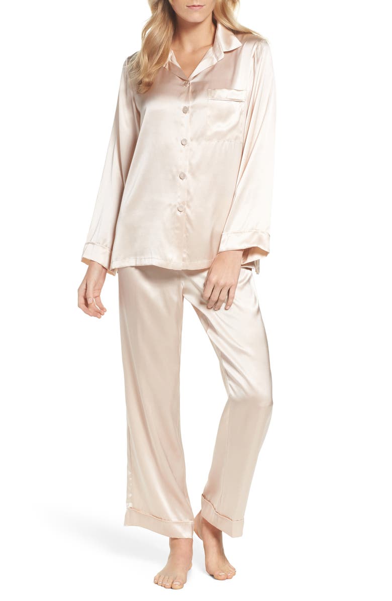 Papinelle Silk Pajamas, Main, color, Romance