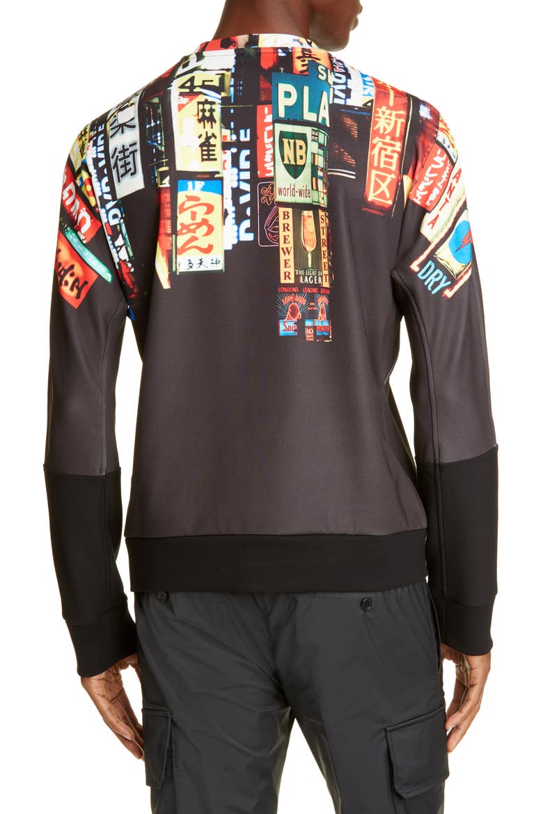 Runway Street Graphic Sweatshirt, Alternate, color, BLACK