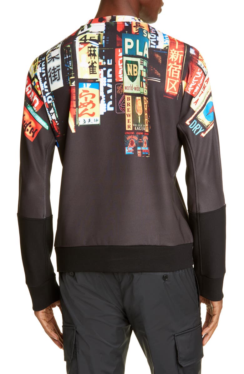 Neil Barrett Runway Street Graphic Sweatshirt, Alternate, color,