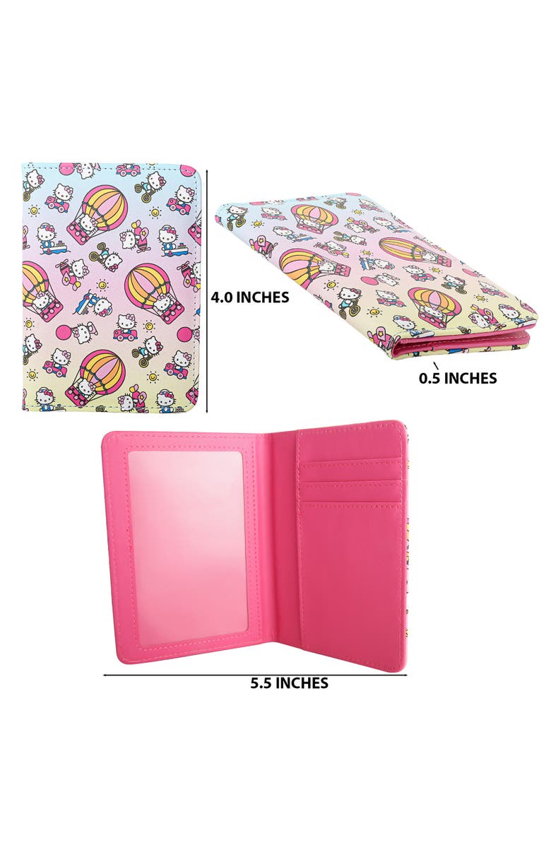 Hello Kitty Passport Holder Travel, Alternate, color, Multicolor, Pink