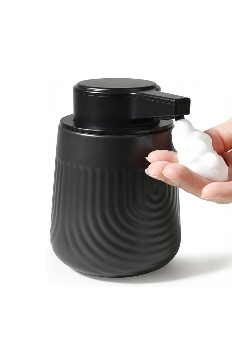 Bosilunlife SoftWave Automatic Foaming Soap Dispenser Recycled Eco-Clay 10 oz, Main, color,