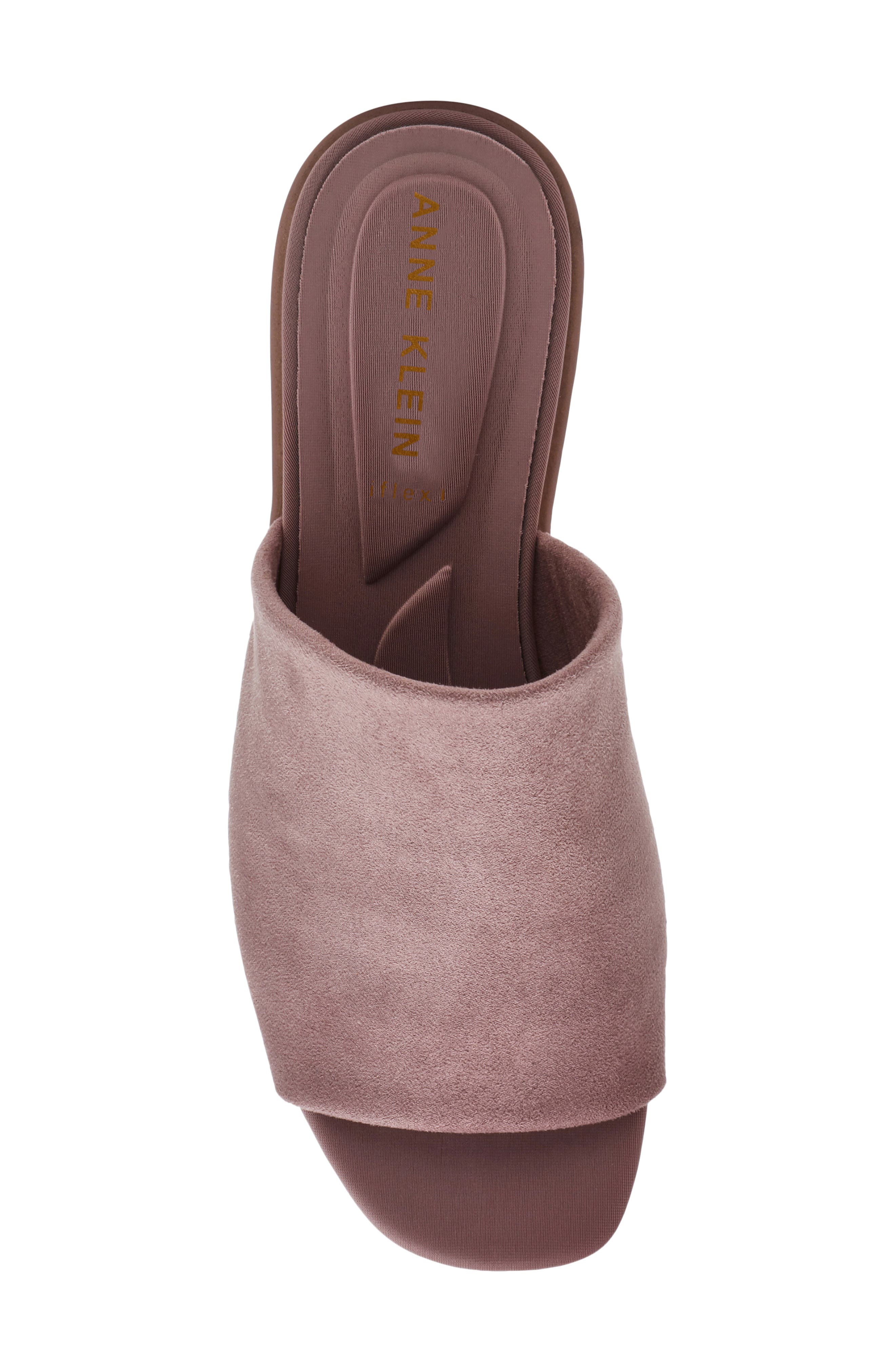 Anne Klein Wishful Wedge Slide Sandal, Alternate, color, Taupe