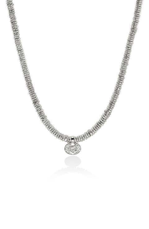 Lovestruck™ Heishi Lab Grown Diamond Pendant Necklace