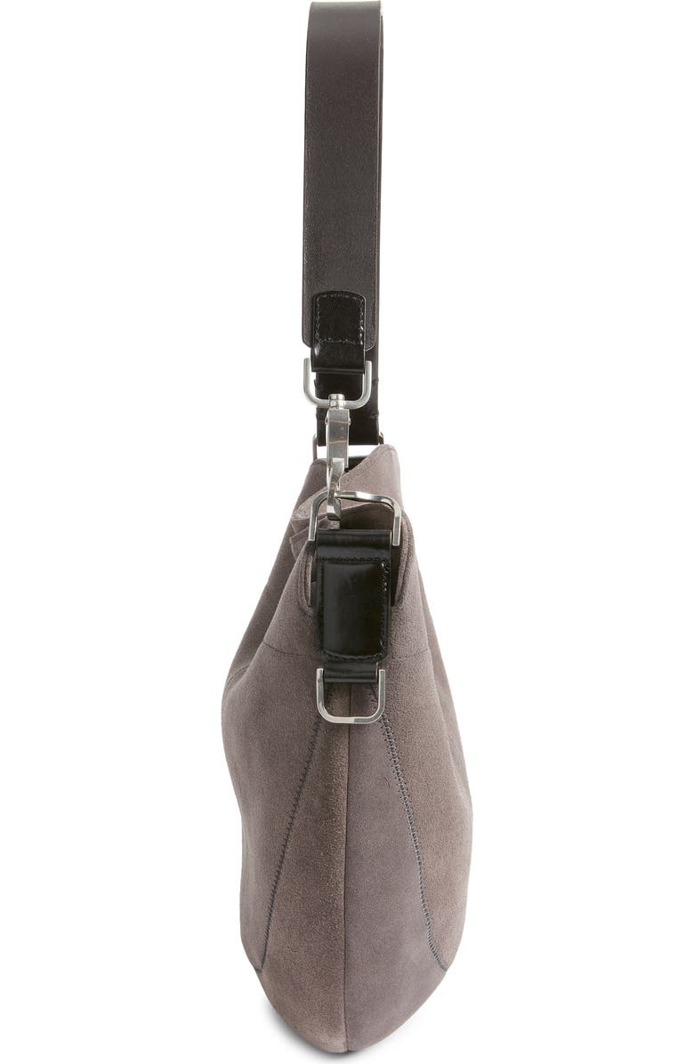 Lemaire Quiver Clip Suede Hobo Bag, Alternate, color, Mink