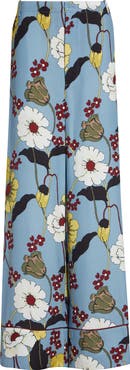 Marni Melodia Floral Satin Pajama Pants