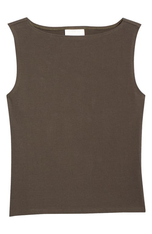Reformation Dusk Stretch Knit Top In Brown