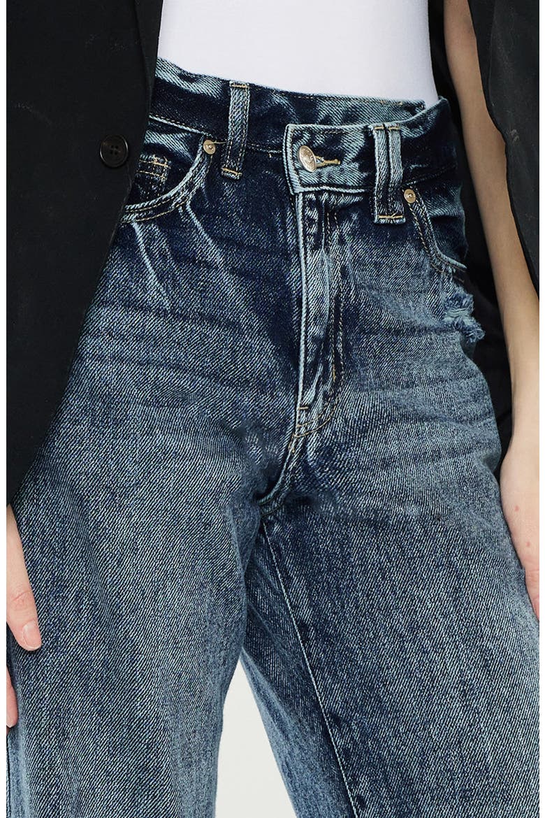 Kora High Rise 90's Straight Leg Jeans, Alternate, color, Dark Wash