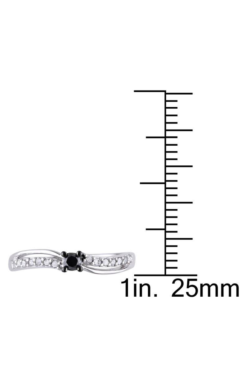 Black & White Diamond Engagement Ring, Alternate, color, Diamond