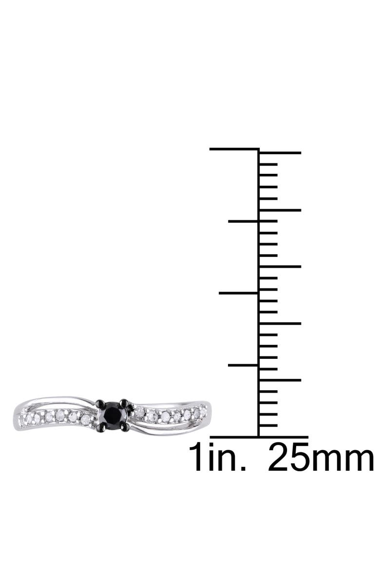Julianna B. Black & White Diamond Engagement Ring, Alternate, color, Diamond
