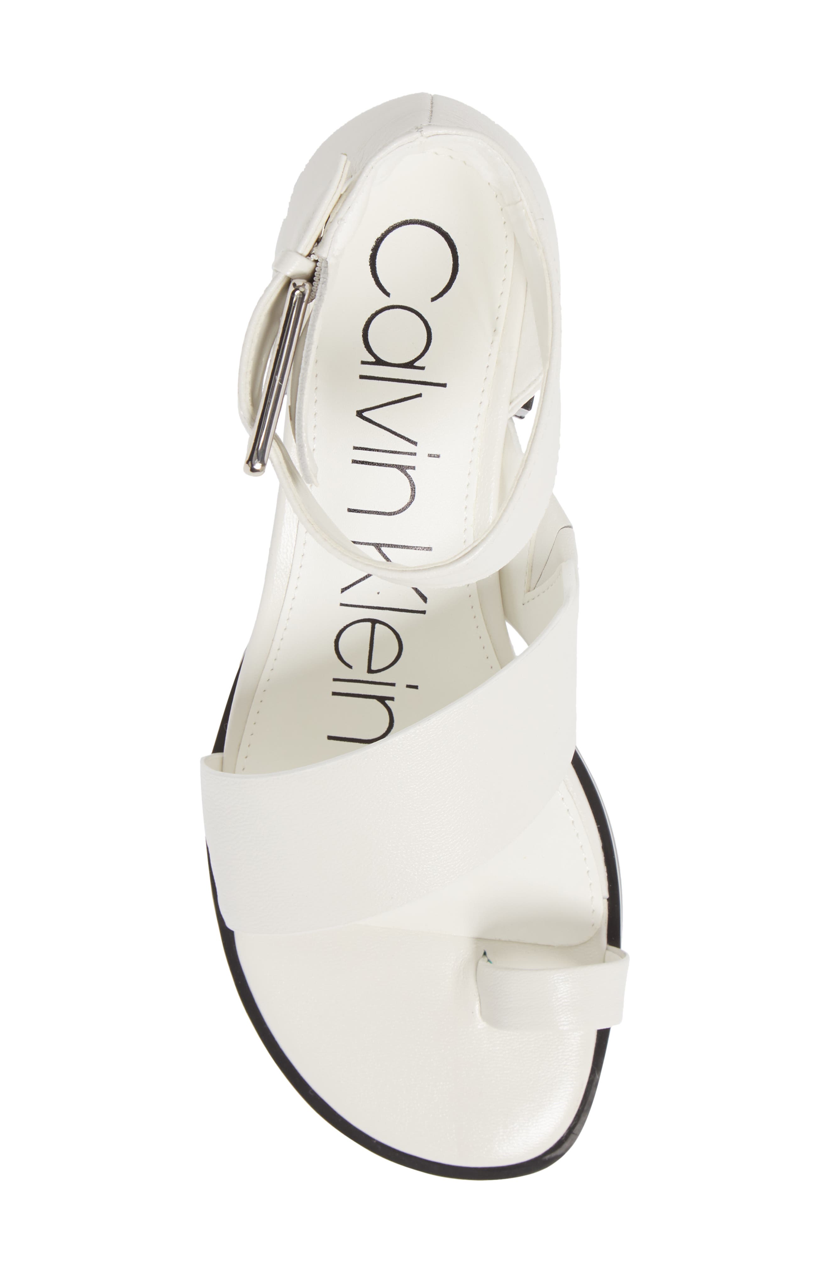 Pepa Sandal, Alternate, color, WHITE LEATHER