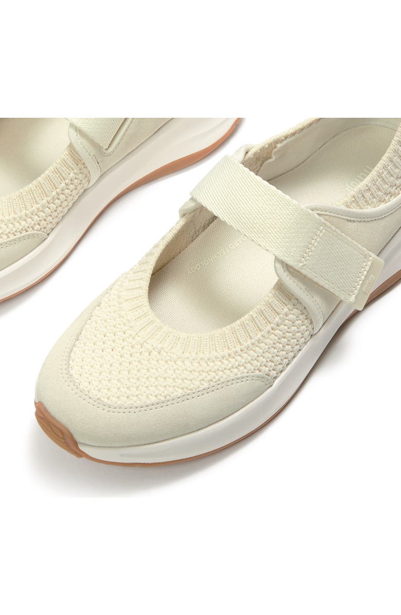 FitFlop F-Mode Flow Knit/S Mary Janes, Alternate, color, Cream