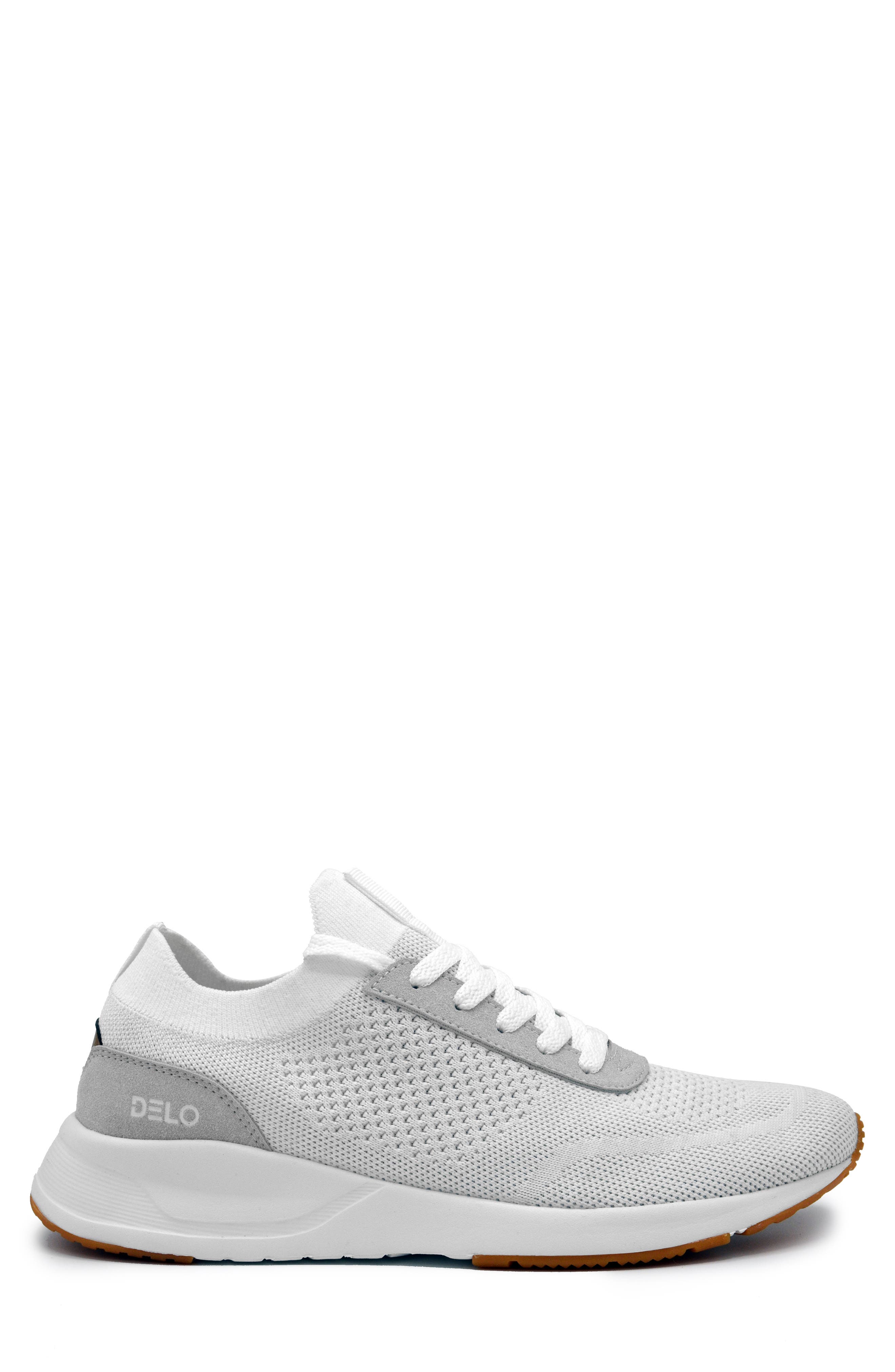 Knit Running Shoe, Alternate, color, WHITE
