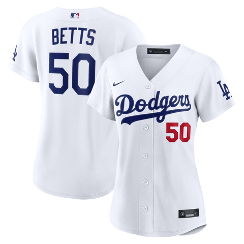Women's  Nike Mookie Betts White Los Angeles Dodgers Home Stadium Jersey