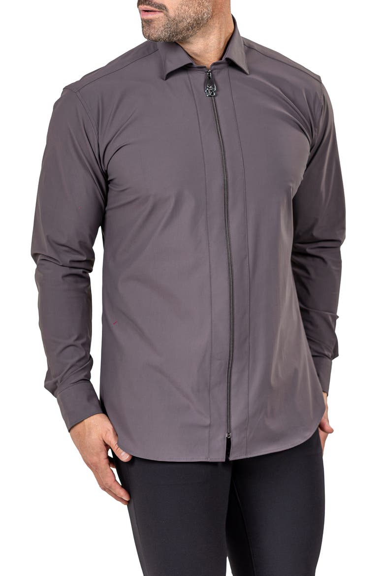 Zip Jacket, Alternate, color, BROWN