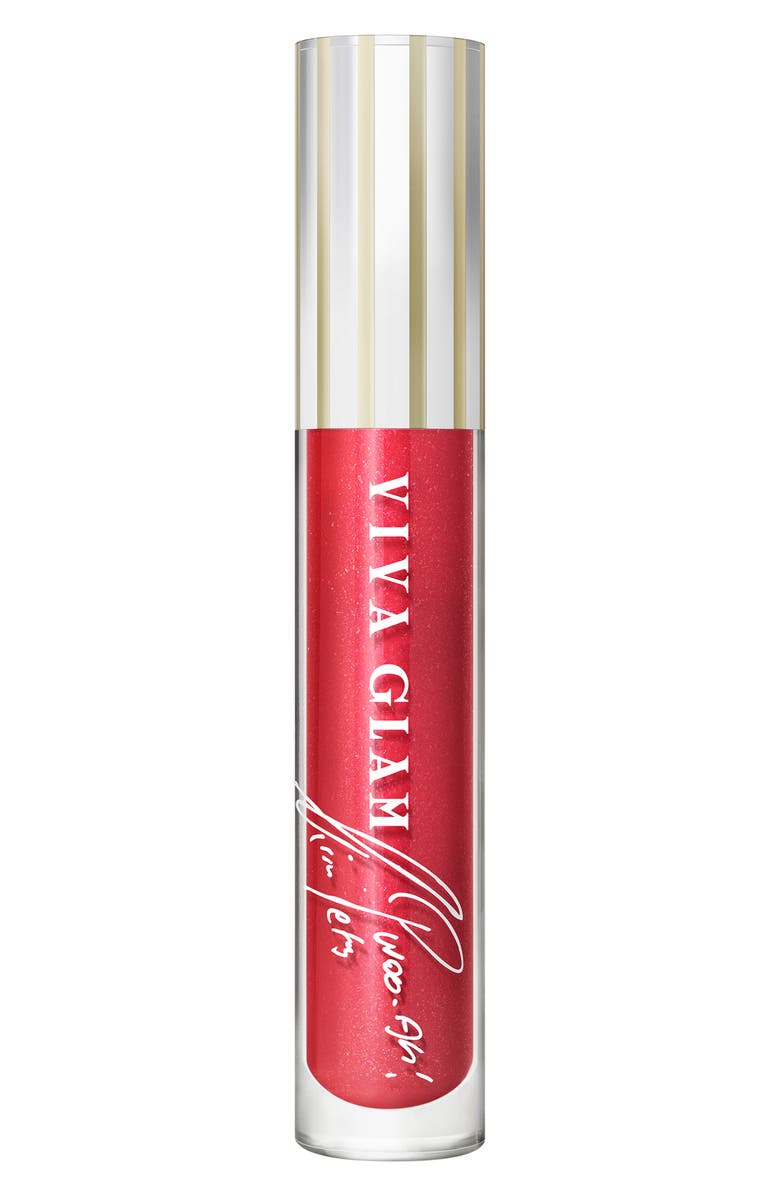 MAC Cosmetics VIVA GLAM Lipglass Air Lip Gloss, Alternate, color, Viva Kimmitment