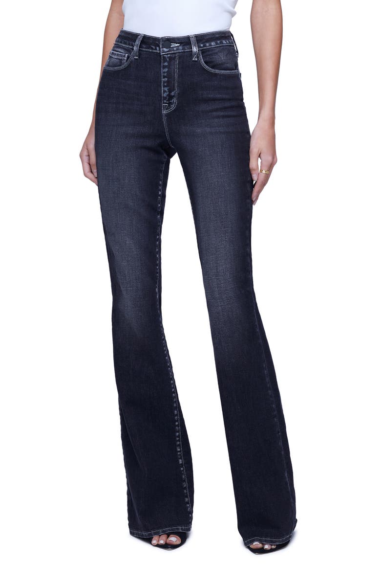 L'AGENCE Bell High Waist Flare Jeans, Main, color, 