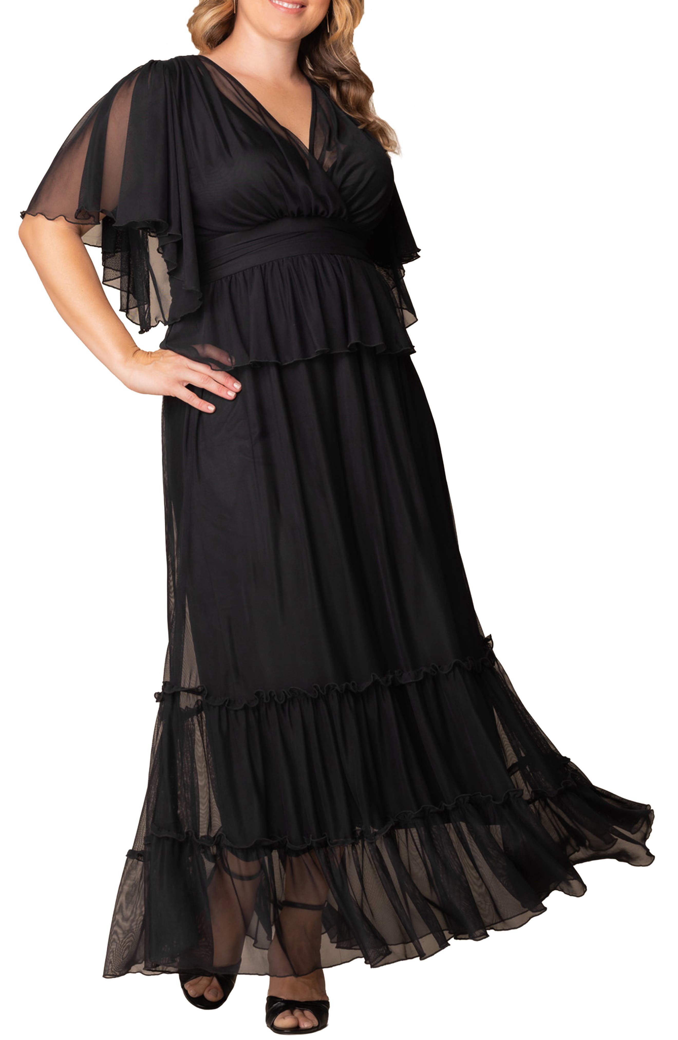 Graceful Tiered Gown