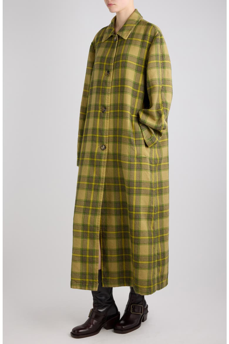 Raltonel Checked Wool Coat, Alternate, color, L.KHAKI