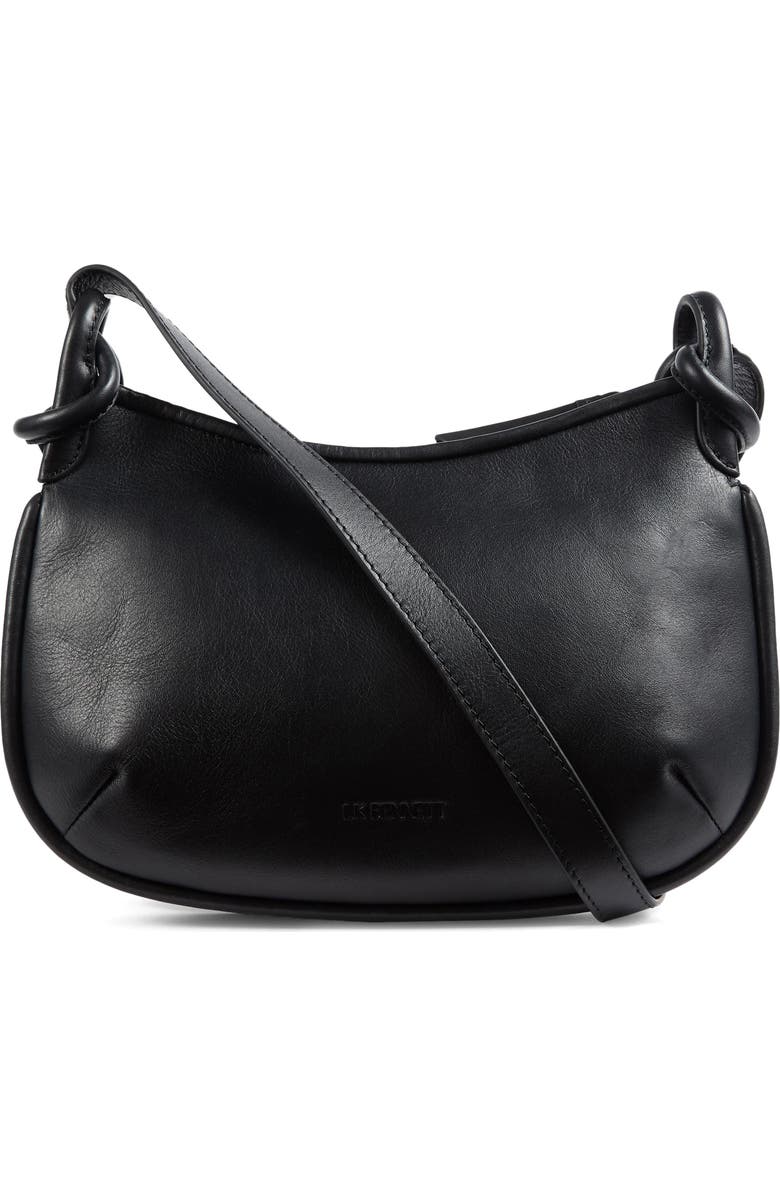 LK Bennett Harley Weave Crossbody Bag, Alternate, color, Black