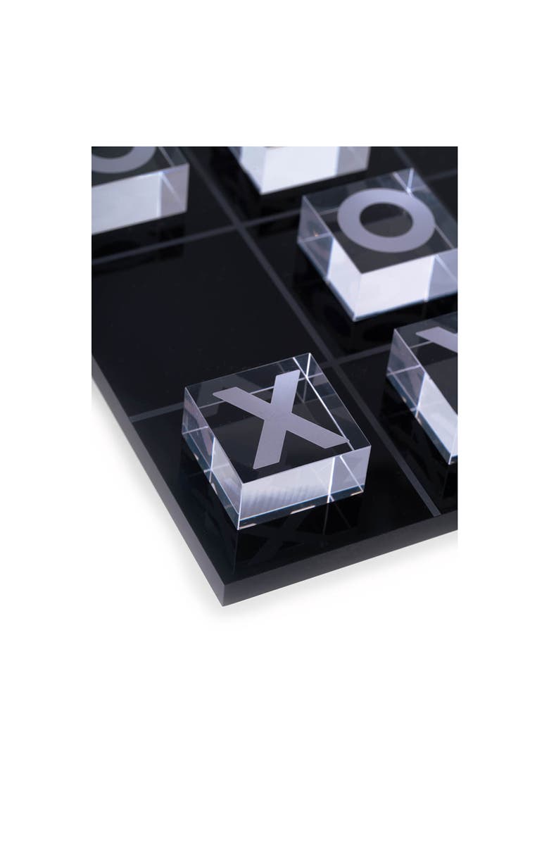Bey-Berk Vince Acrylic Tic-Tac-Toe Set, Alternate, color, Black