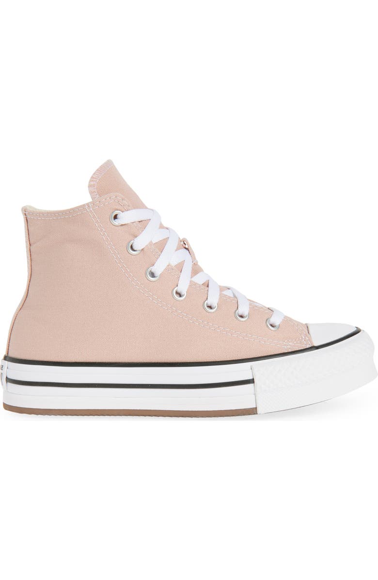 Converse Kids' Chuck Taylor<sup>®</sup> All Star<sup>®</sup> EVA Light High Top Platform Sneaker, Alternate, color, Dusty Cinder/ White