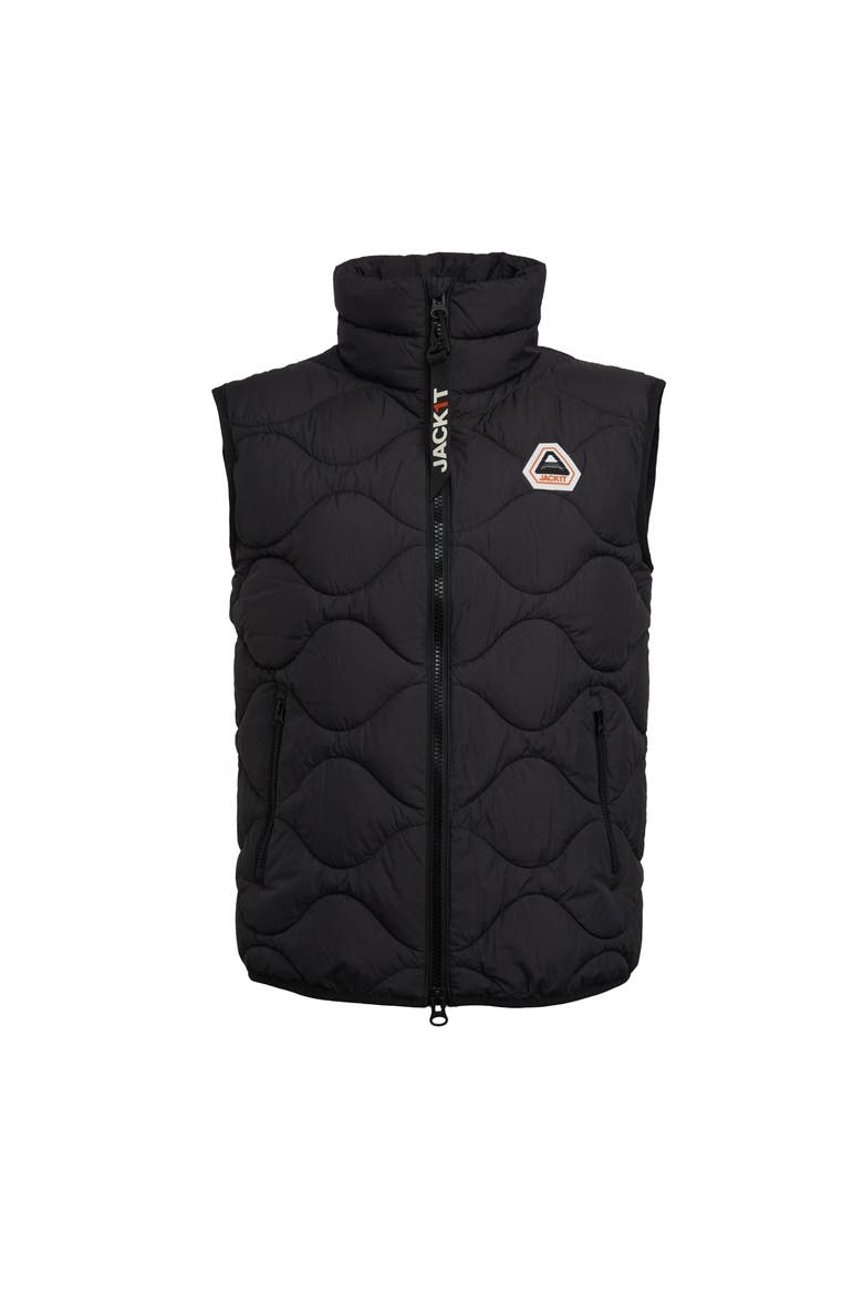Orb1T High Neck Gilet, Alternate, color, BLACK