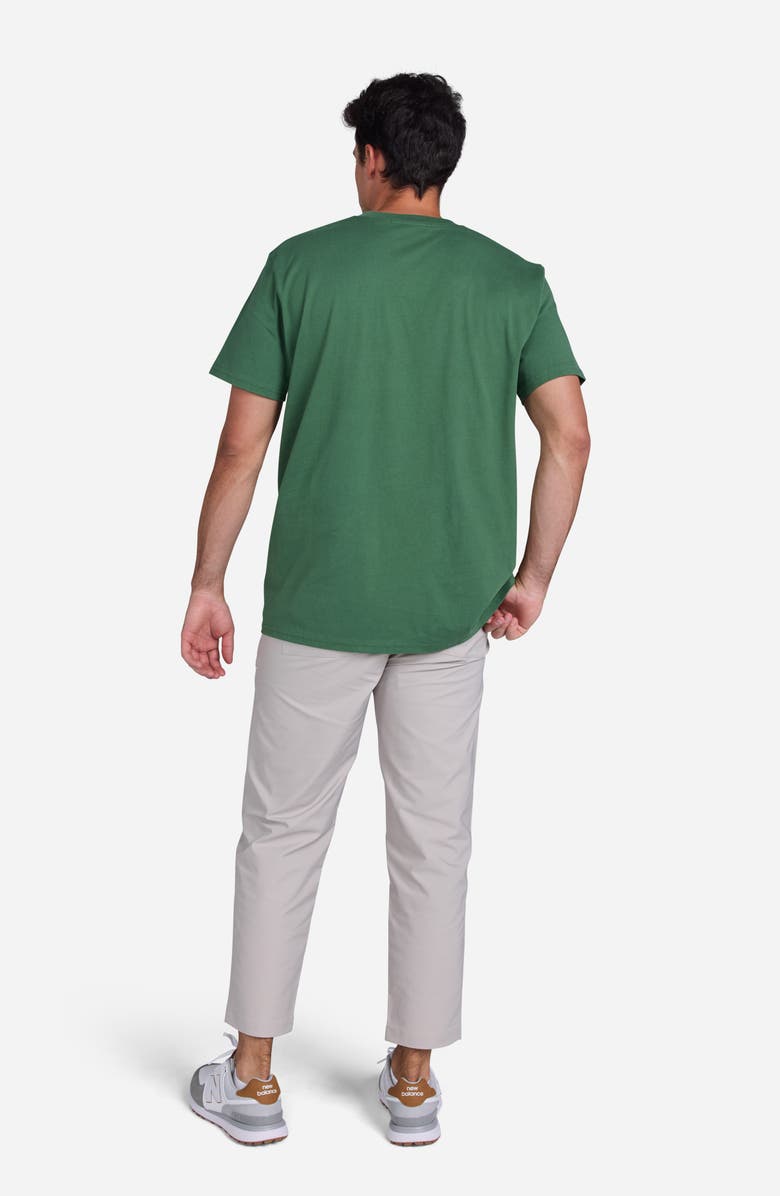 Bad Birdie Script Embroidered Logo T-Shirt, Alternate, color, Forest Green