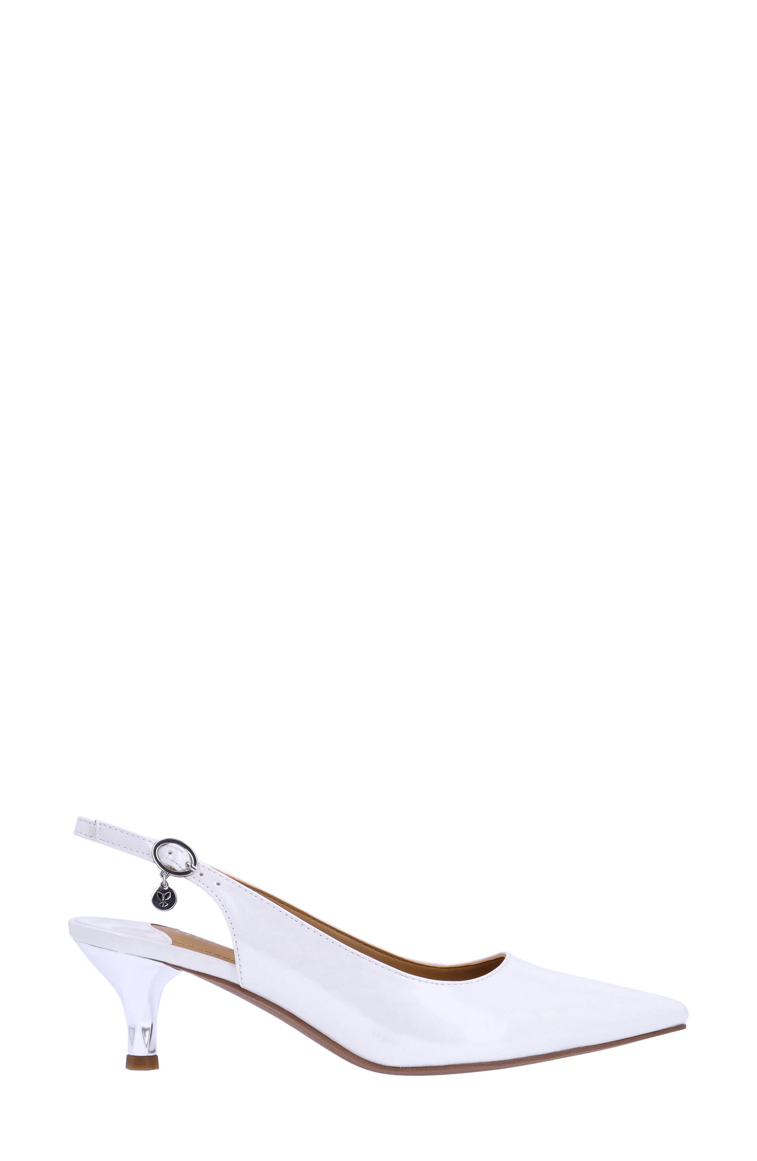 Ferryanne Slingback Pointed Toe Pump, Alternate, color, WHITE