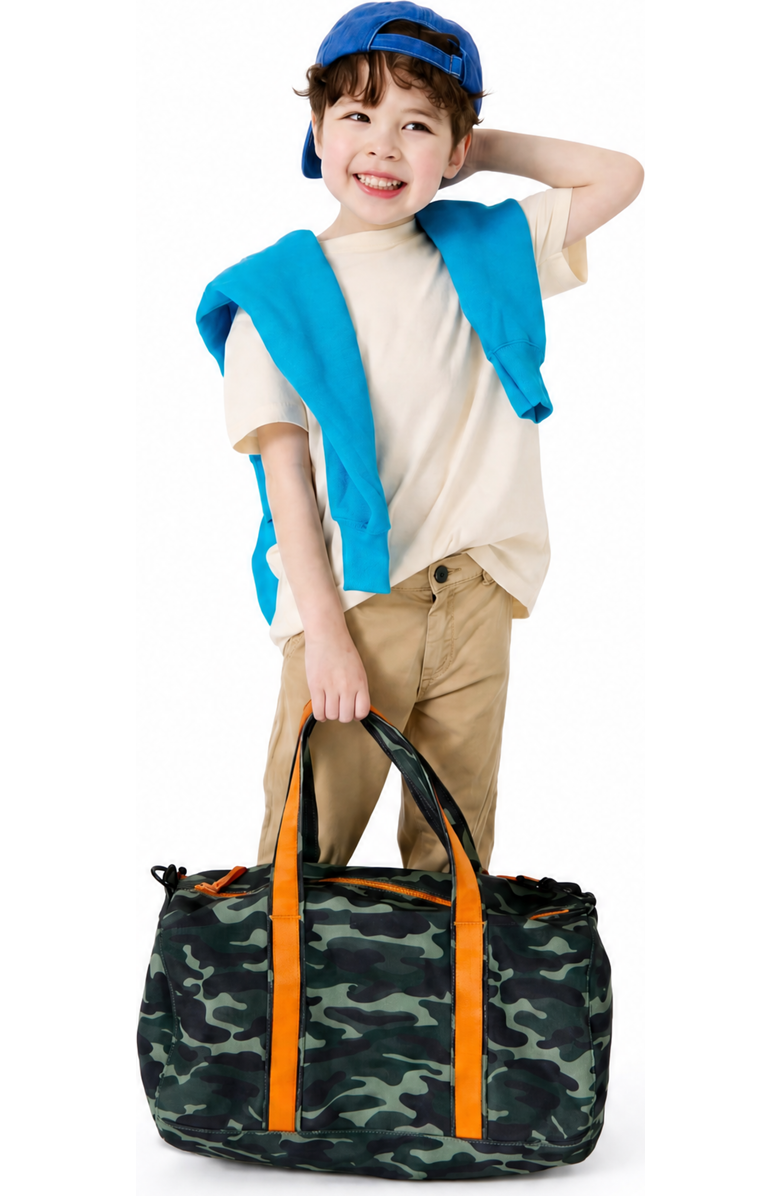 Little Chicken Kids' Travel Duffle Bag, Alternate, color, Green Multi