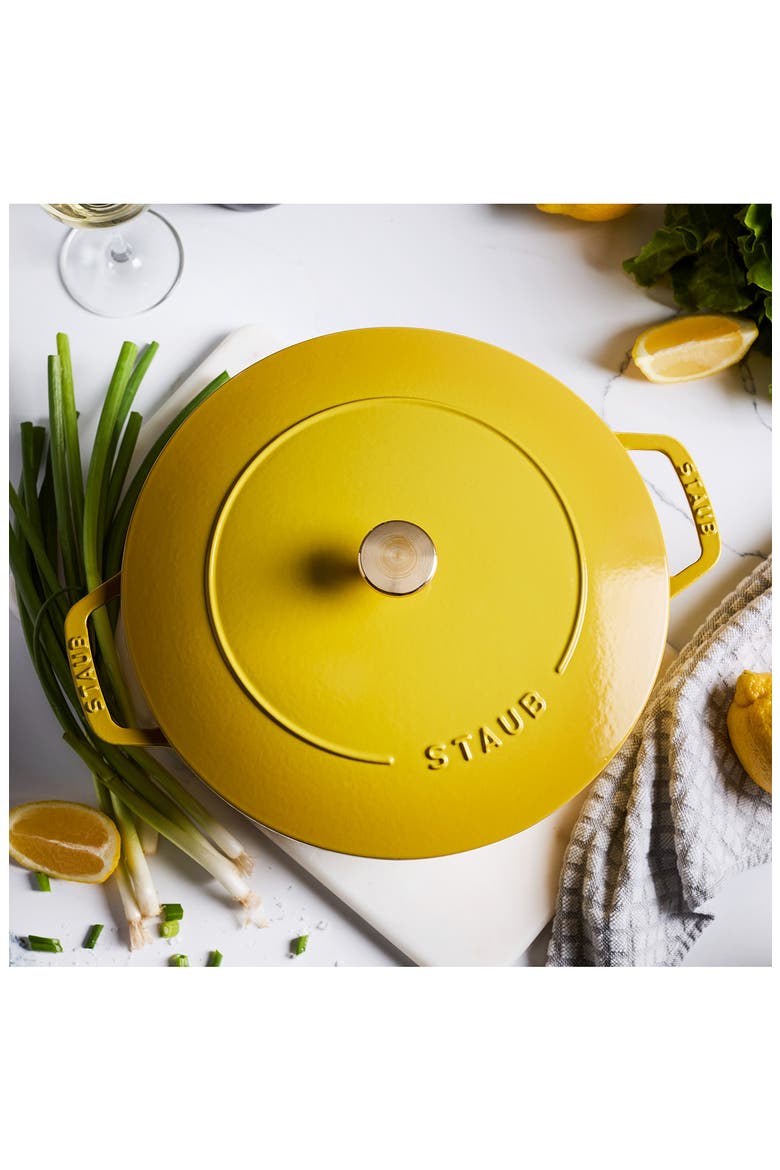 5-Quart Enameled Cast Iron Cocotte, Alternate, color, CITRON