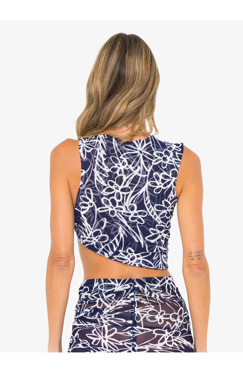 JBQ Araminta Top, Alternate, color, Navy/White Floral