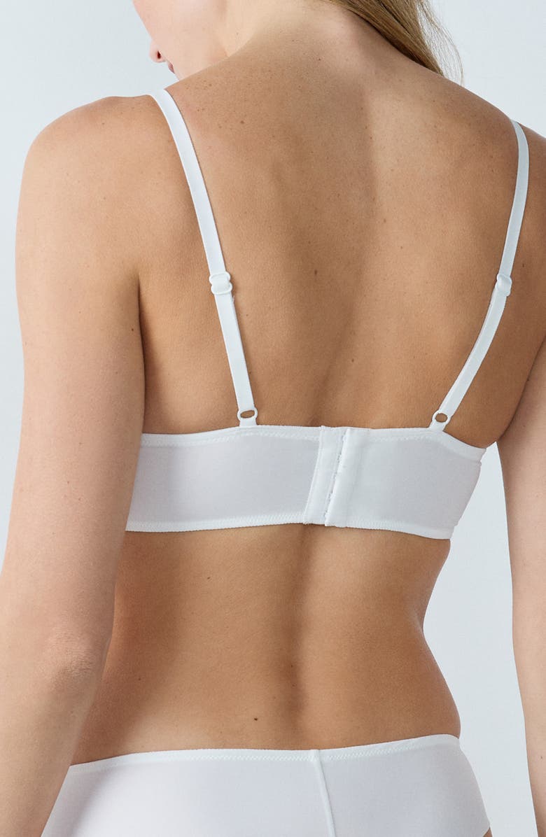 Etam Escale Triangle Bra, Alternate, color, White