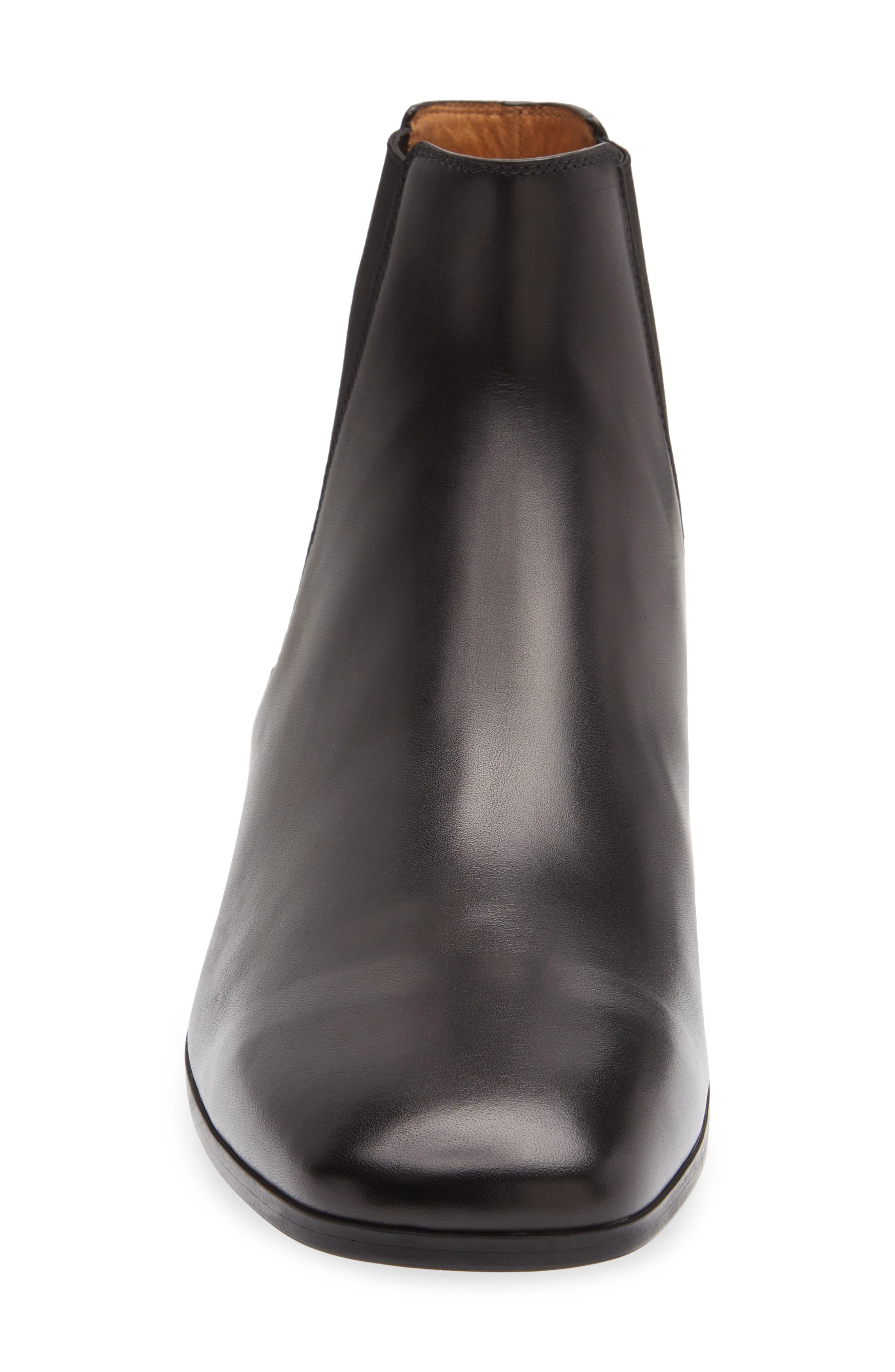 Narmada Leather Chelsea Boot, Alternate, color, BLACK/BLACK