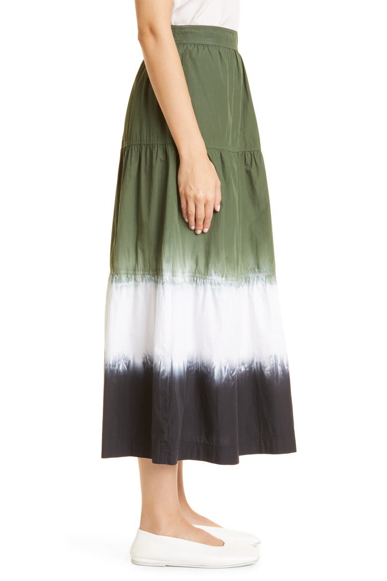 Lynne Tie Dye Maxi Skirt, Alternate, color, LODEN