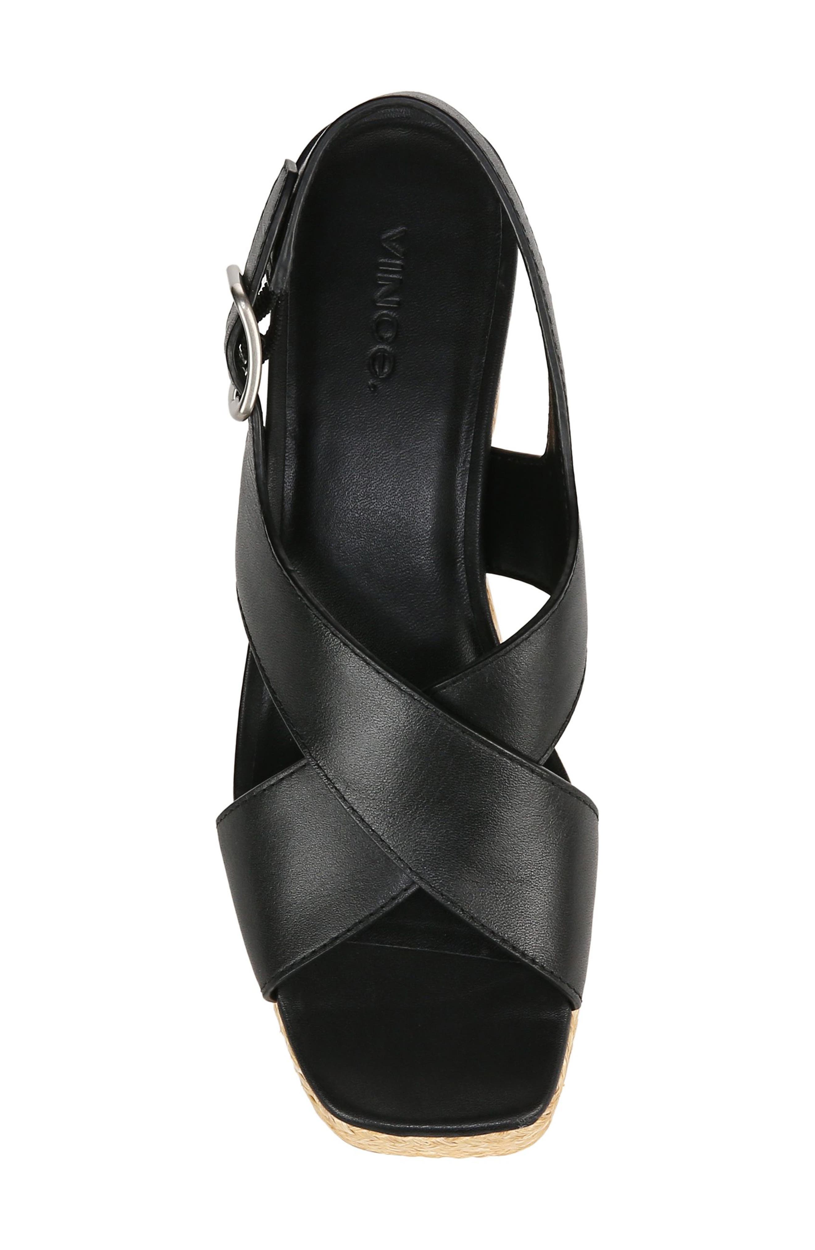 Vince Clementina Slingback Platform Sandal, Alternate, color, Black