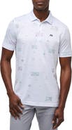 TravisMathew Tiki Mapes Cotton Blend Polo