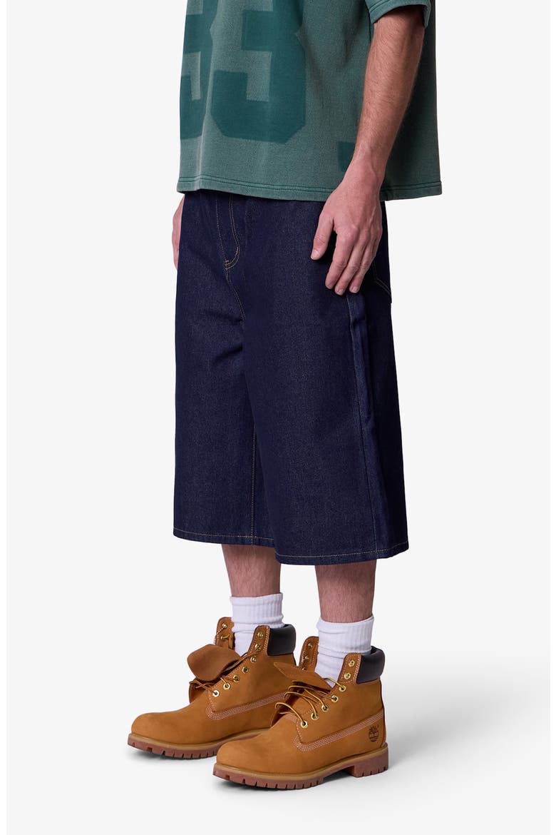 Raw Ultra Baggy Denim Shorts, Alternate, color, RINSED INDIGO