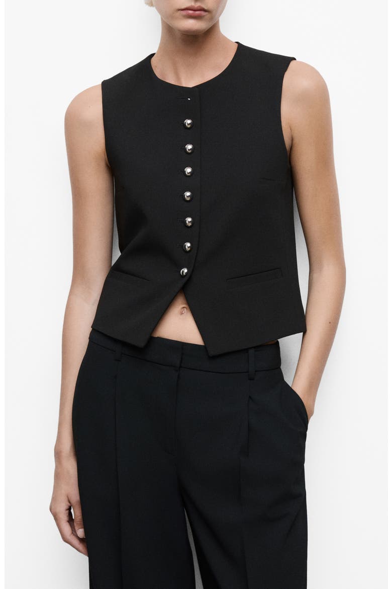 Gabo Vest, Main, color, BLACK