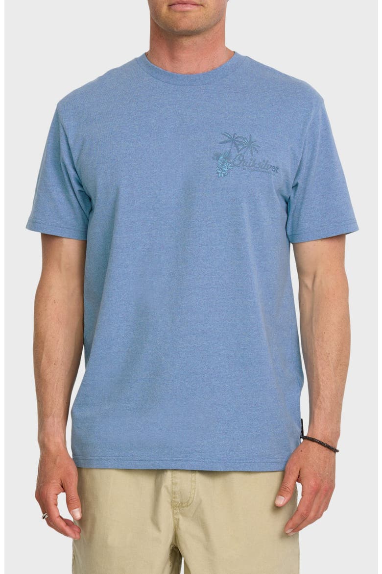 Tropics Mod Graphic T-Shirt, Main, color, NIAGARA HEATHER