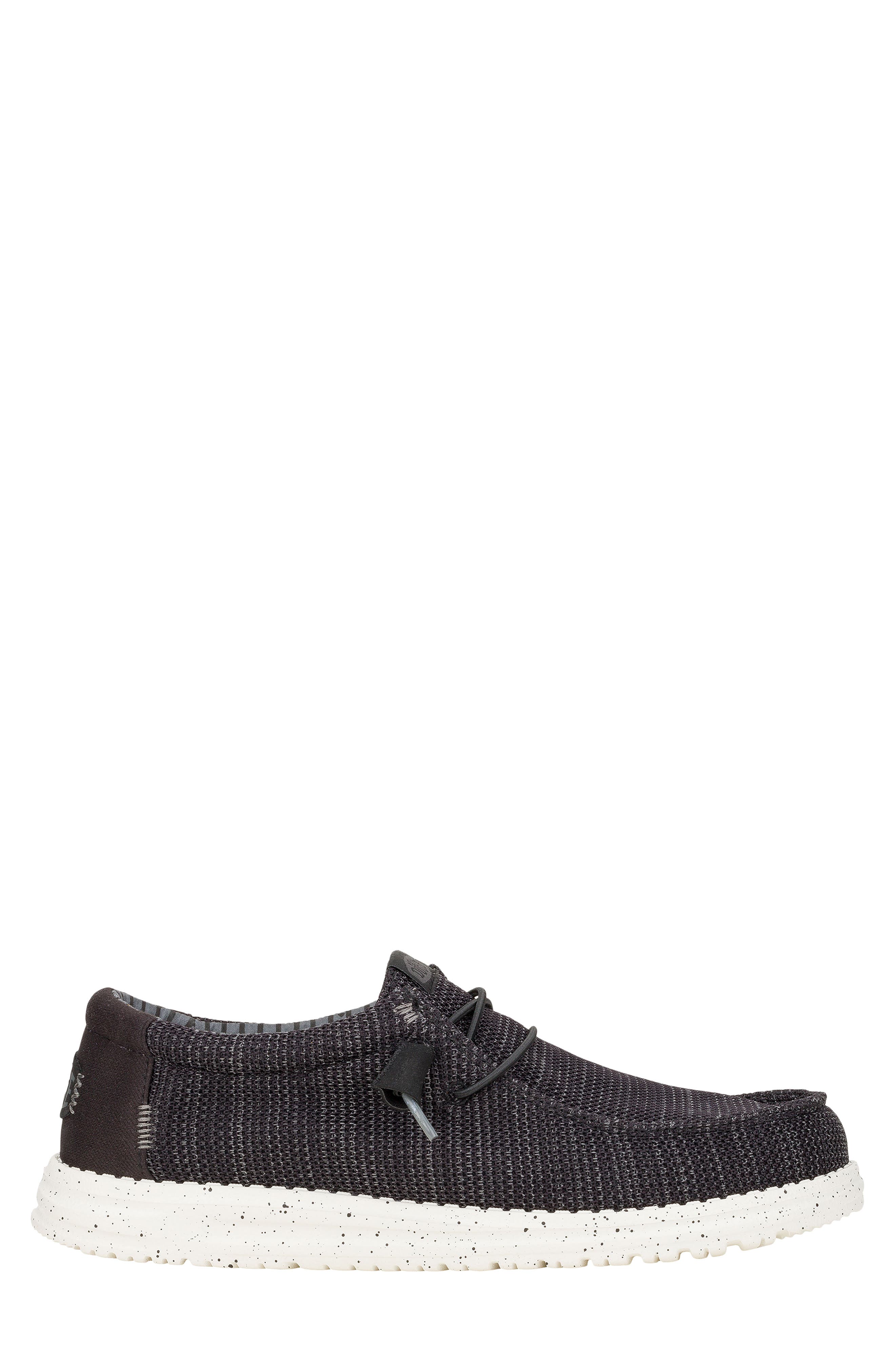 Wally Stretch Sox Slip-On, Alternate, color, BLACK/ WHITE