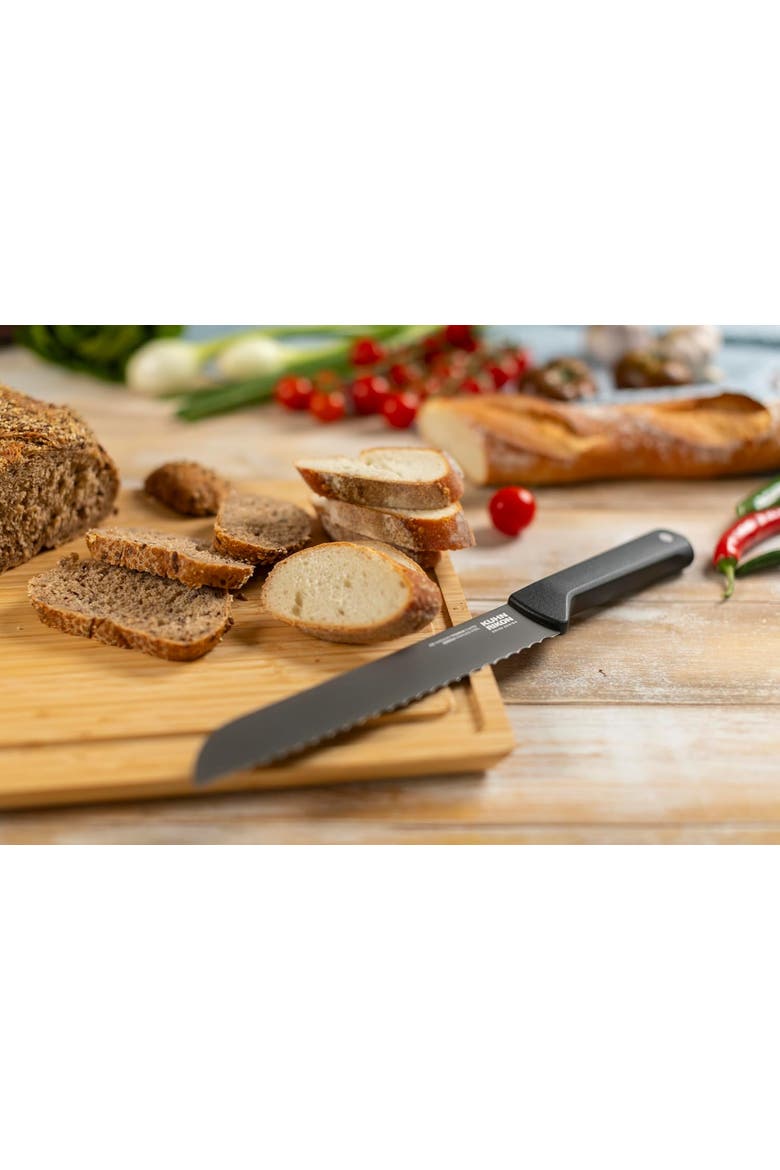 ICED Bread Knife 7.87-Inch, Ice Hardened German Stainless Blade, Alternate, color, Black