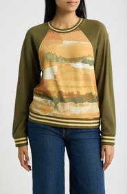 CITY BLUES Landscape Graphic Sweatshirt