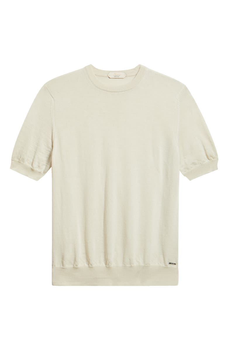 Aurélien Cashwool<sup>®</sup> Short Sleeve Crewneck Sweater, Alternate, color, Light Beige