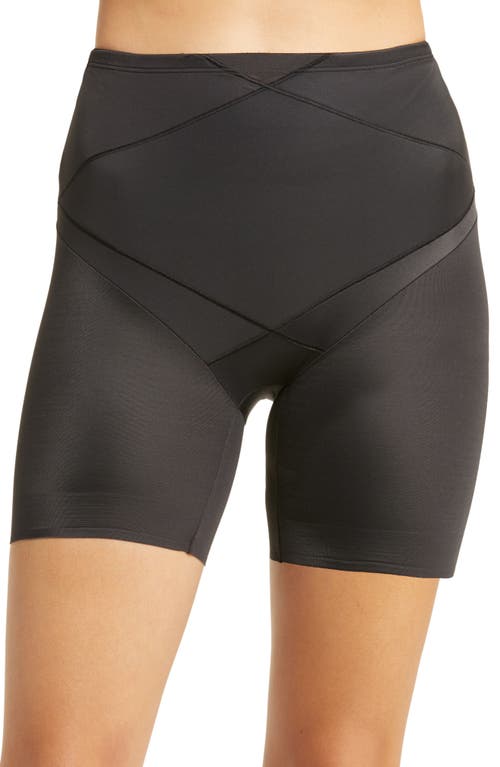 Shop Miraclesuit ® Tummy Tuck Waistline Bike Shorts In Black