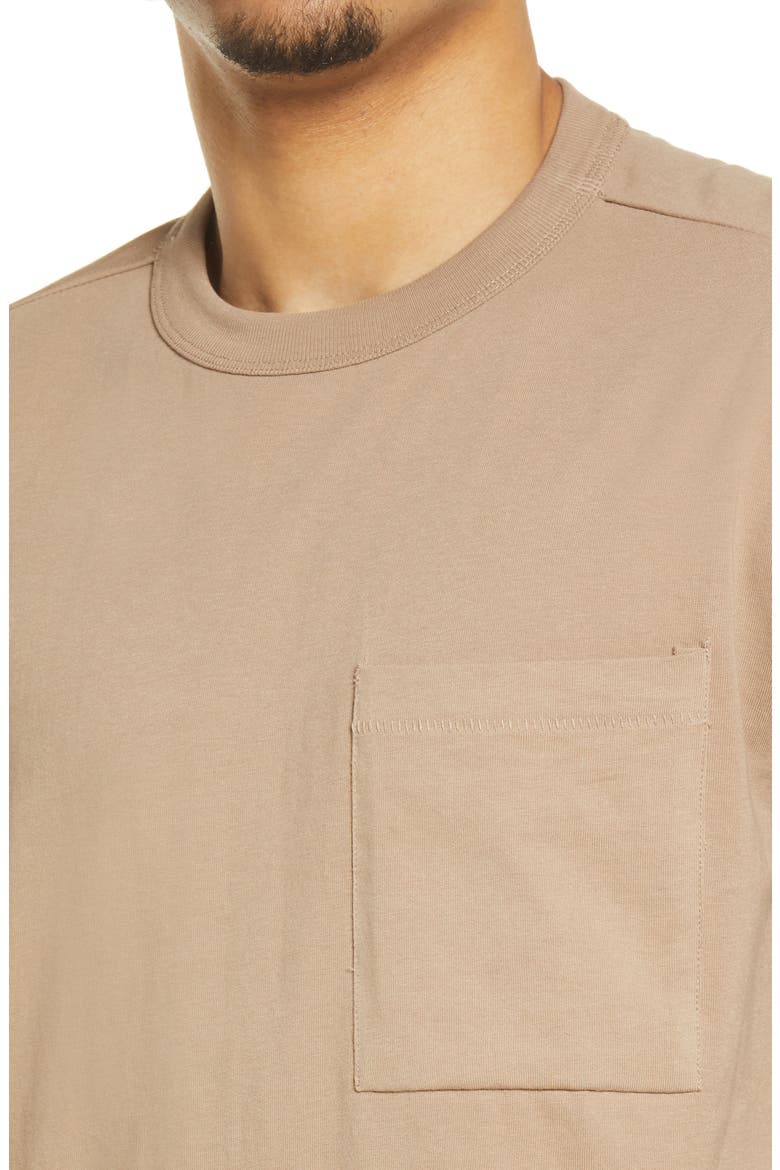 Unisex Cotton Pocket T-Shirt, Alternate, color, TAN DESERT