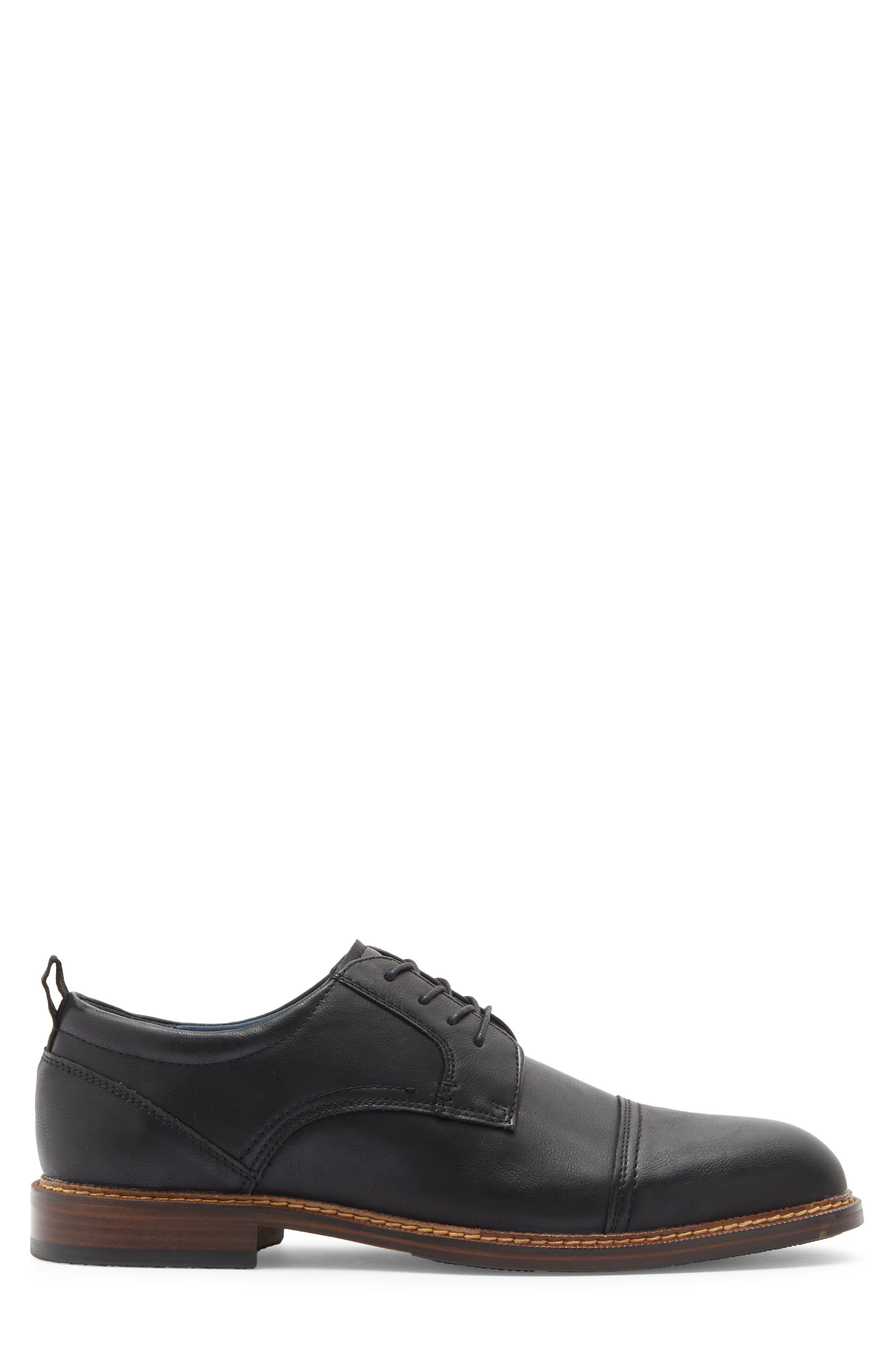Pryor Cap Toe Derby, Alternate, color, BLACK